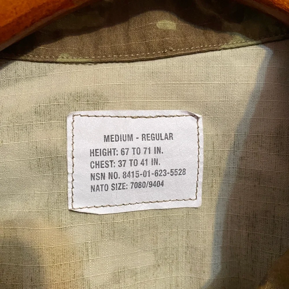 Army Combat Uniform Camouflage‎ Coat Jacket Mens Medium